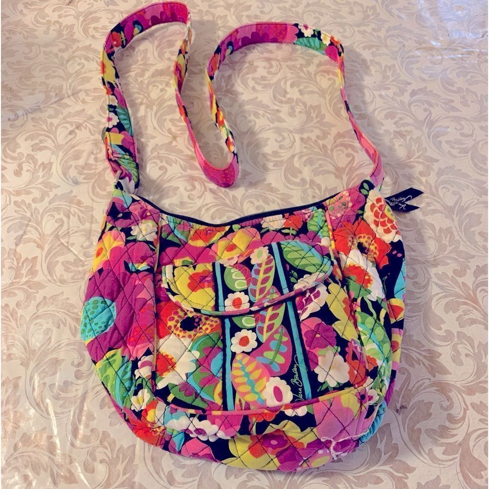 Vera Bradley Crossbody Handbag Va Va Bloom Zipper Closure Gorgeous